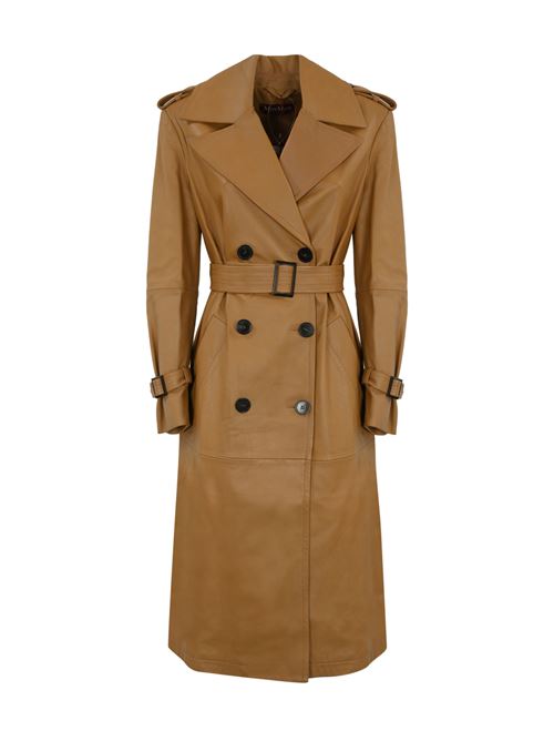 Trench in nappa Mangiaro Caramello MAX MARA STUDIO | 2426476011600001